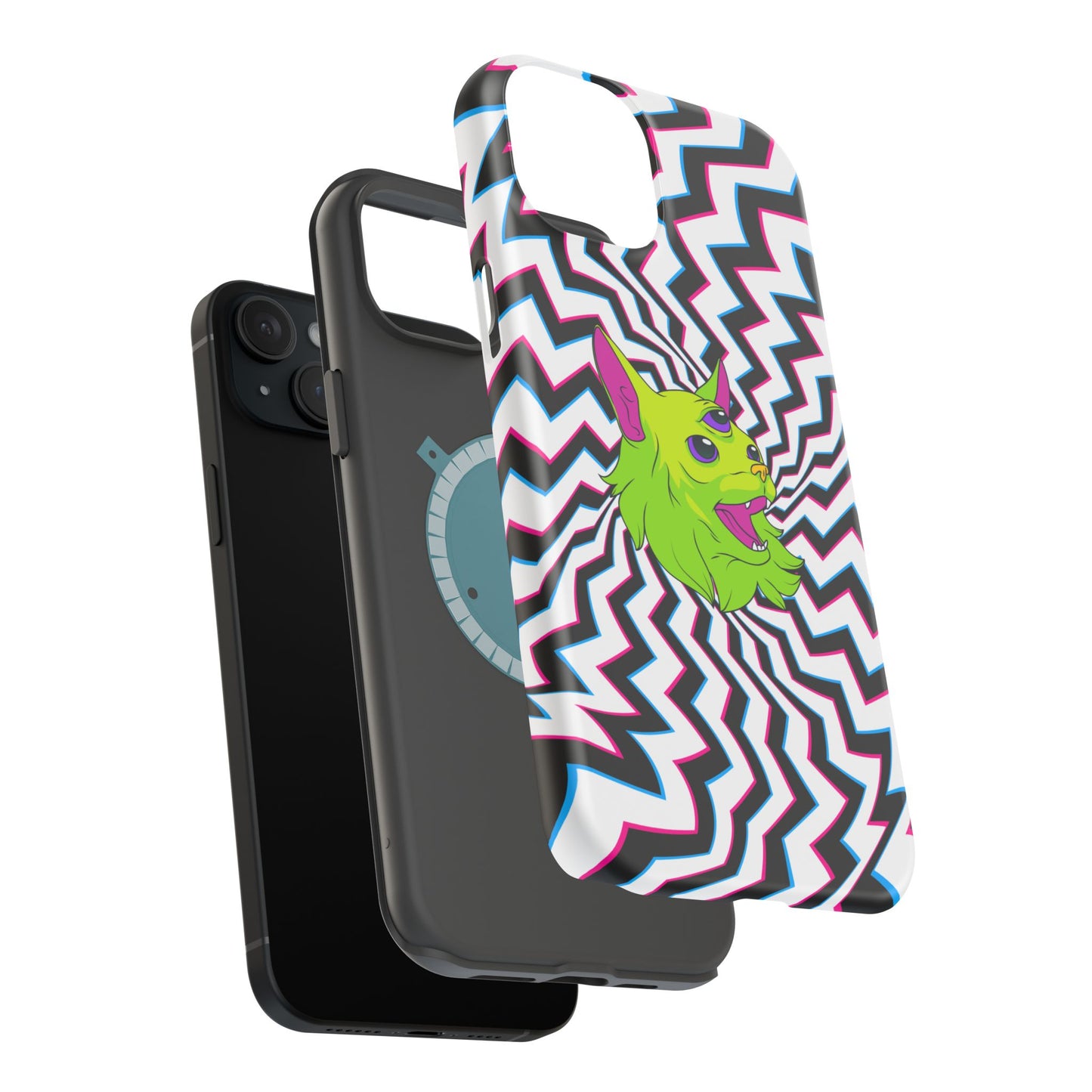 Vibrant Alien Cat Magnetic Phone Cases