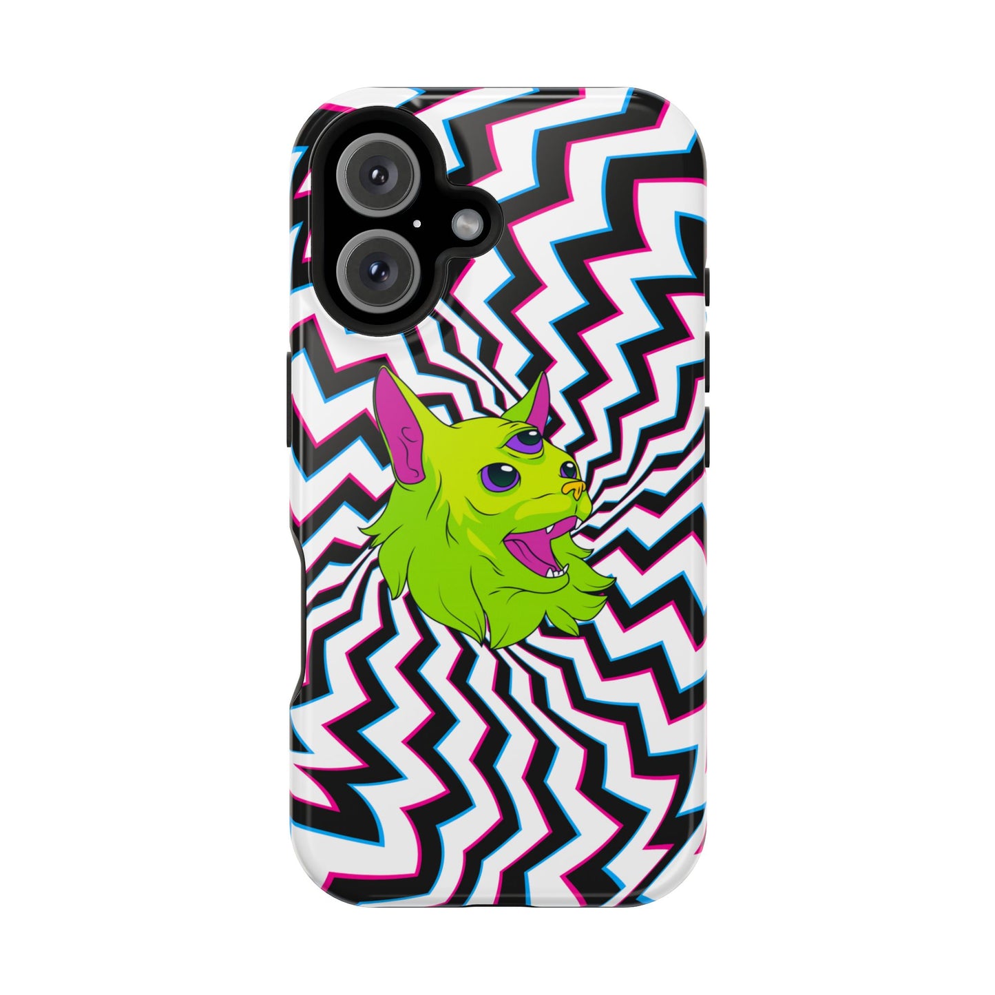 Vibrant Alien Cat Magnetic Phone Cases