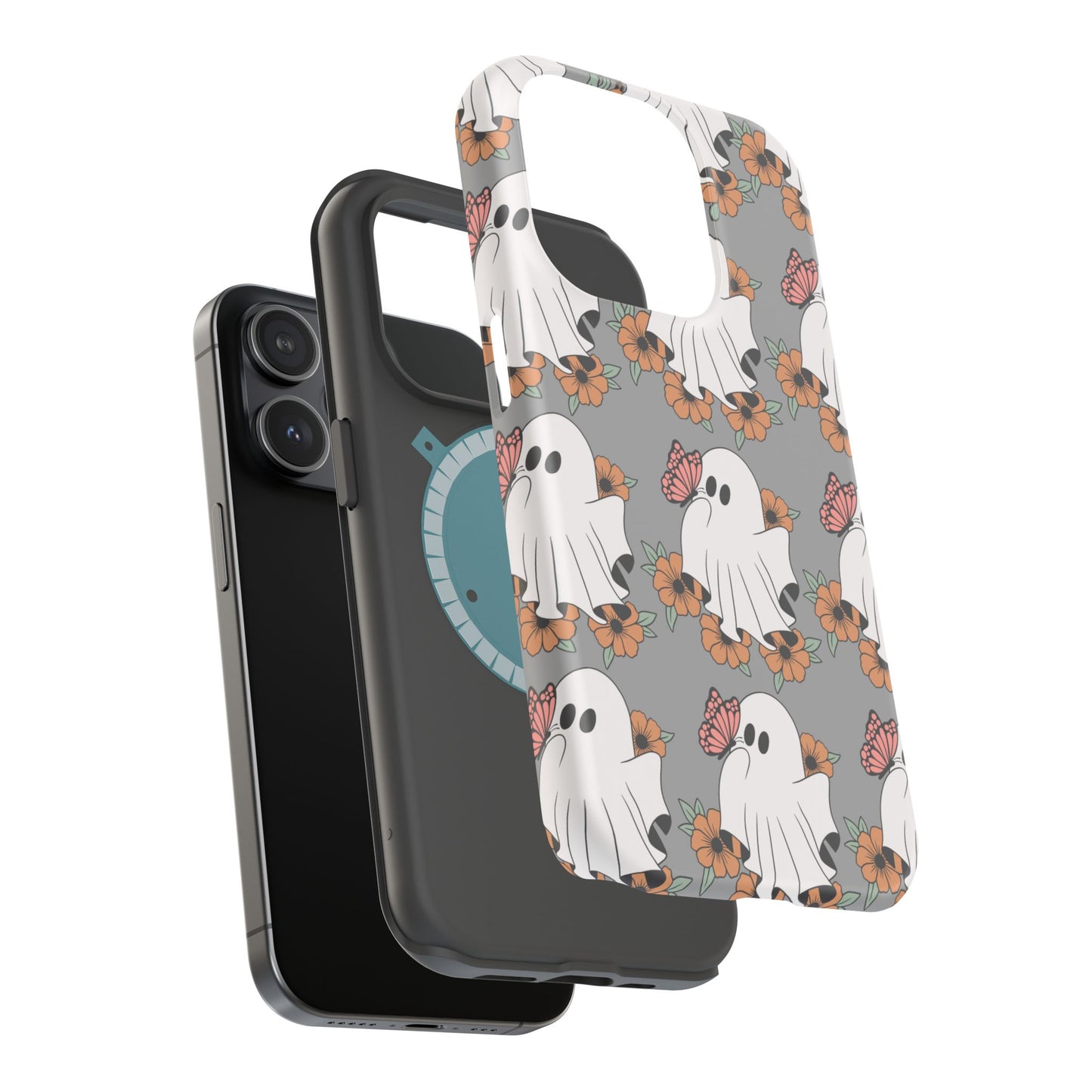 Cute Ghost Floral Phone Case