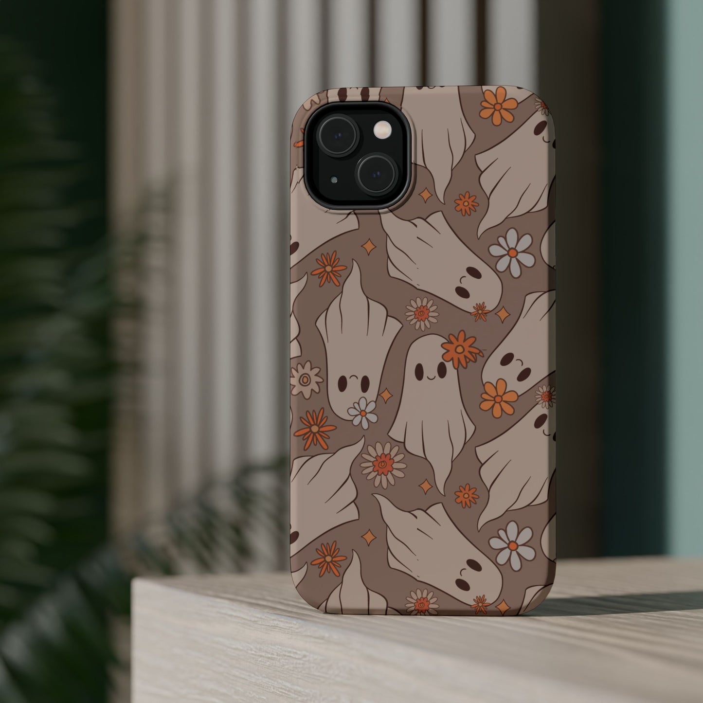 Ghostly Floral Magnetic Phone Cases