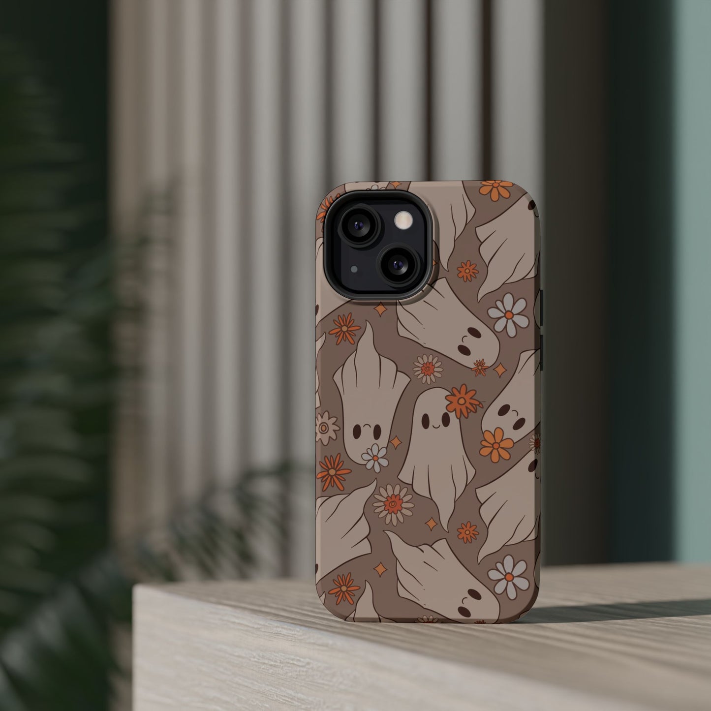 Ghostly Floral Magnetic Phone Cases