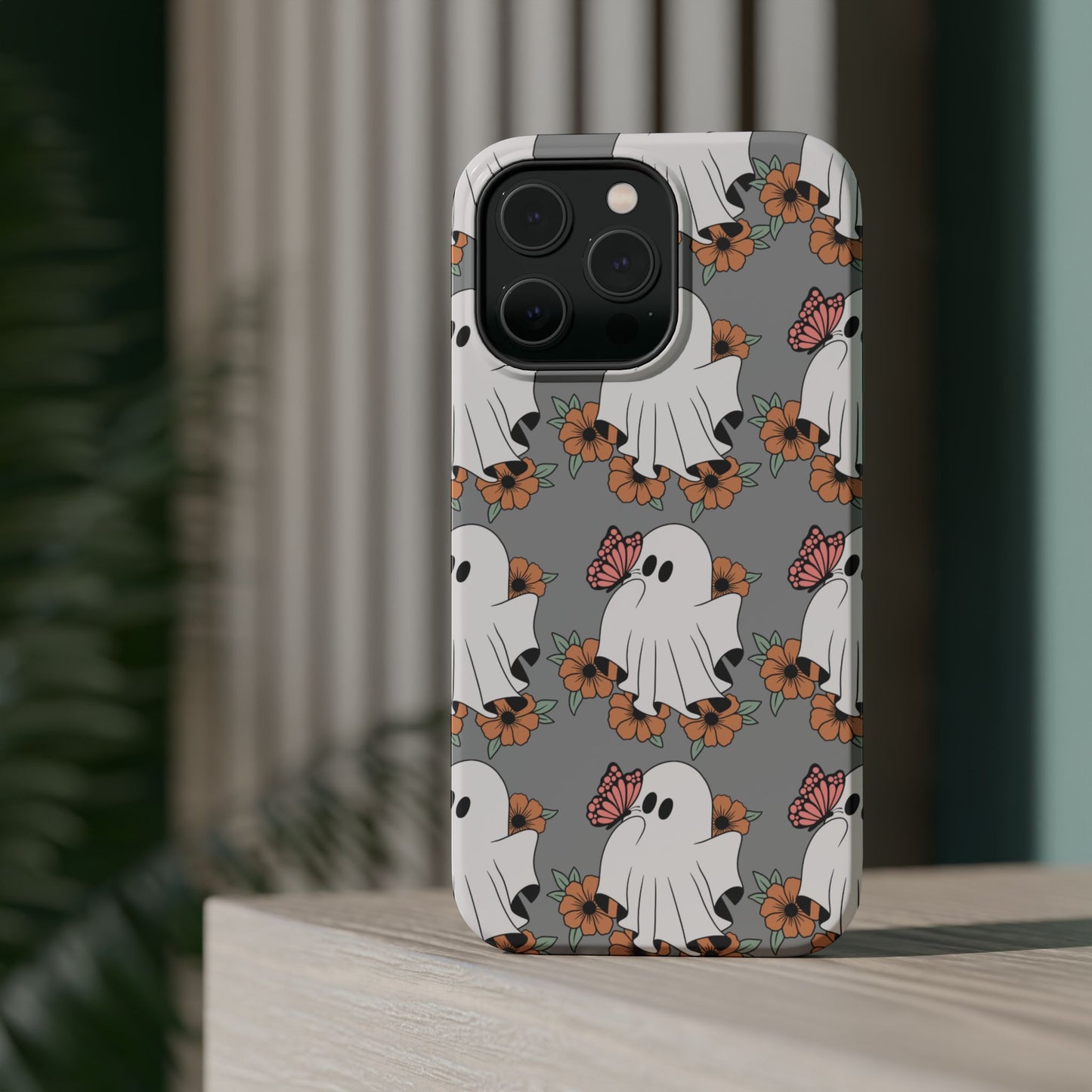 Cute Ghost Floral Phone Case