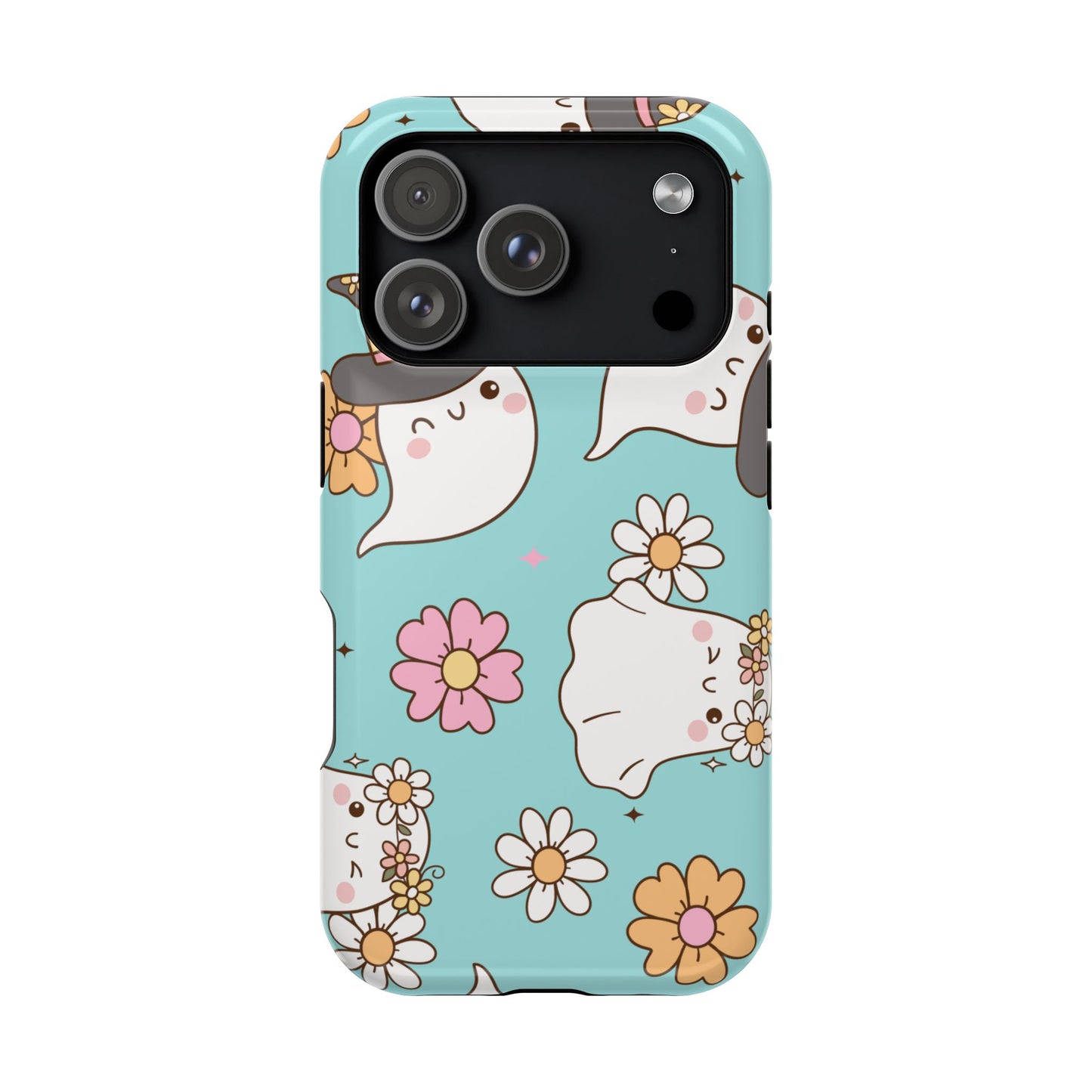 Cute Floral Ghost Magnetic Phone Case