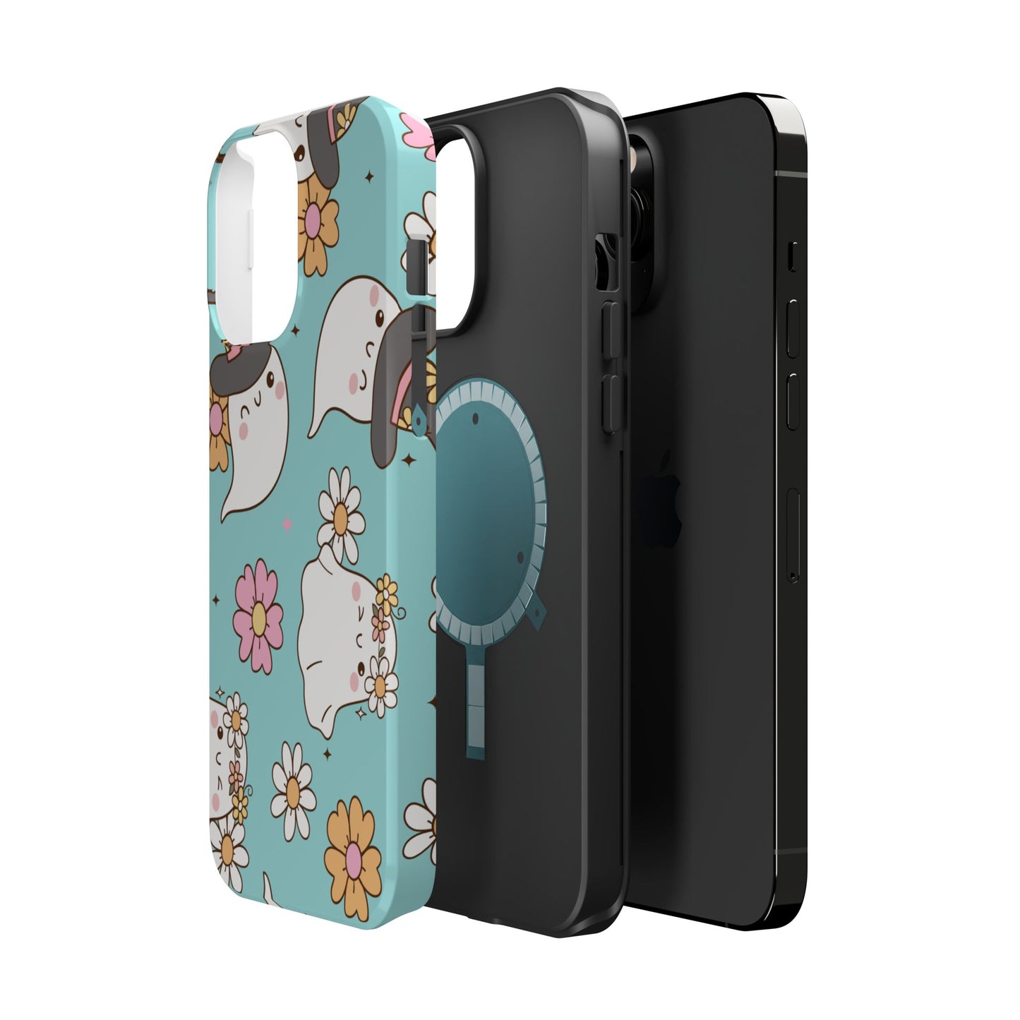 Cute Floral Ghost Magnetic Phone Case