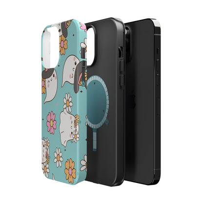 Cute Floral Ghost Magnetic Phone Case