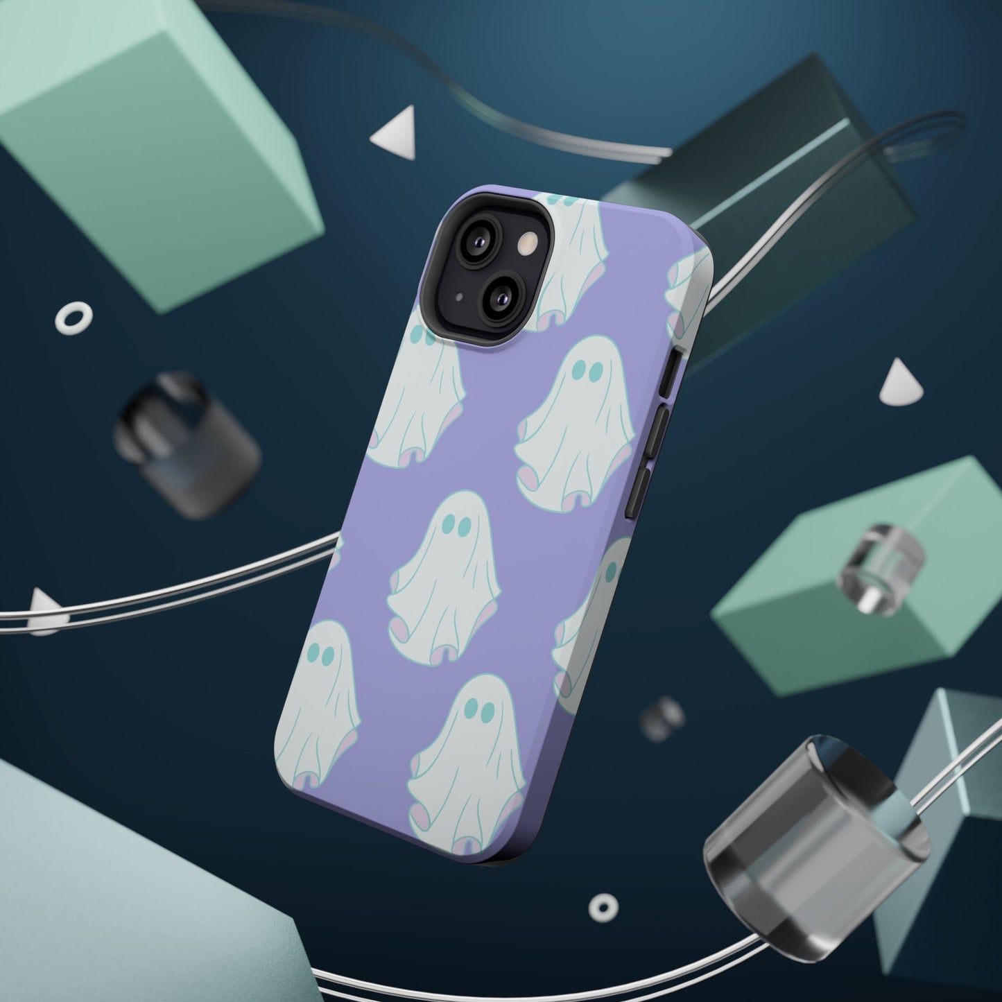 Ghost-Themed Impact-Resistant Phone Case
