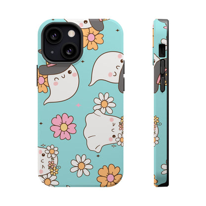 Cute Floral Ghost Magnetic Phone Case