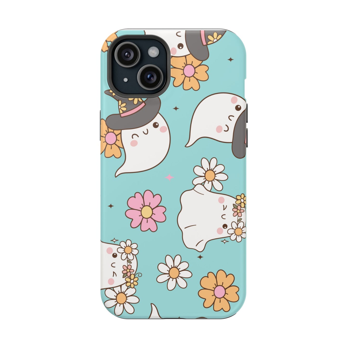 Cute Floral Ghost Magnetic Phone Case