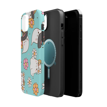 Cute Floral Ghost Magnetic Phone Case