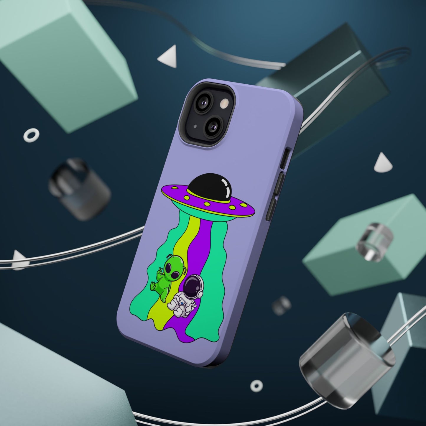 Alien and Astronaut Phone Case