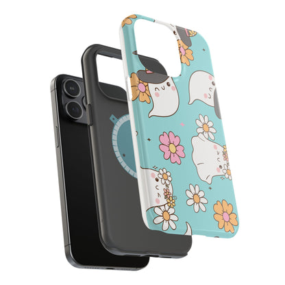Cute Floral Ghost Magnetic Phone Case