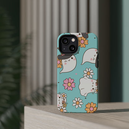 Cute Floral Ghost Magnetic Phone Case