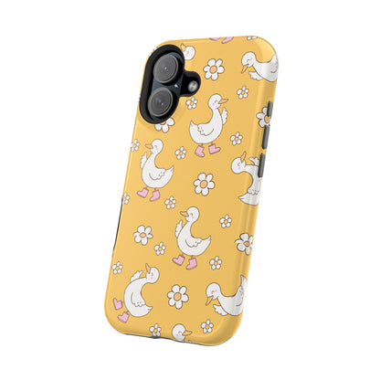 Charming Duck Pattern Magnetic Phone Case