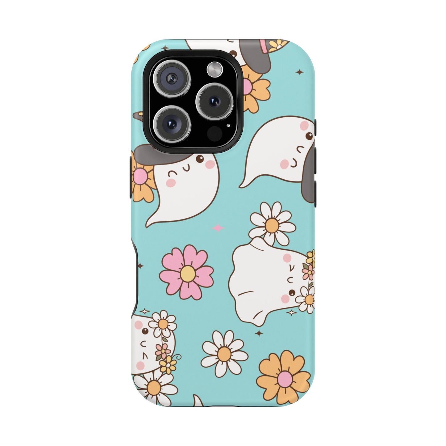 Cute Floral Ghost Magnetic Phone Case