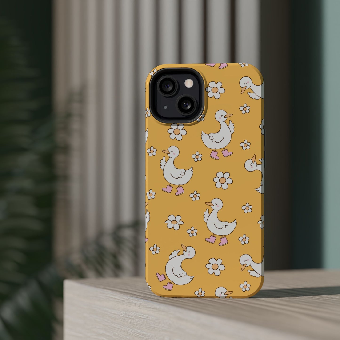 Charming Duck Pattern Magnetic Phone Case