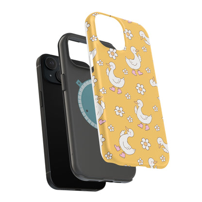 Charming Duck Pattern Magnetic Phone Case