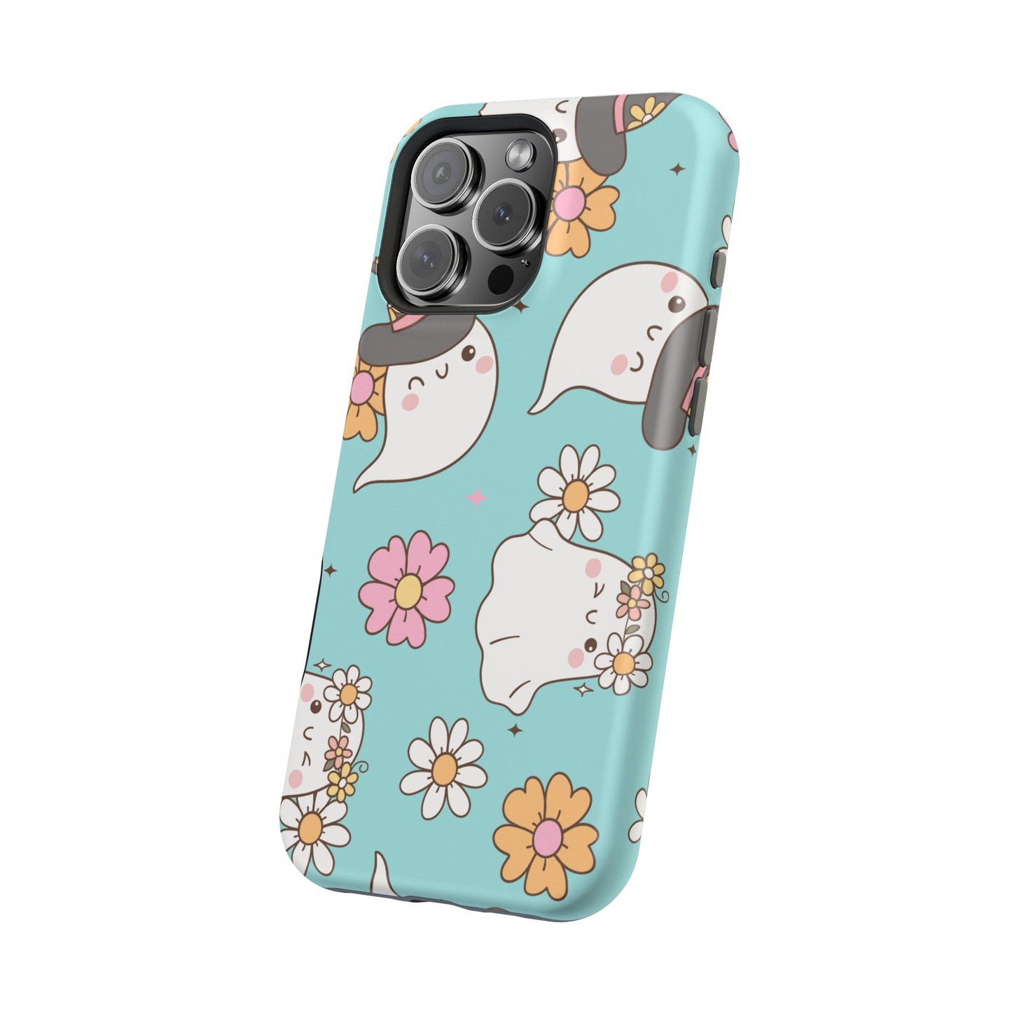 Cute Floral Ghost Magnetic Phone Case
