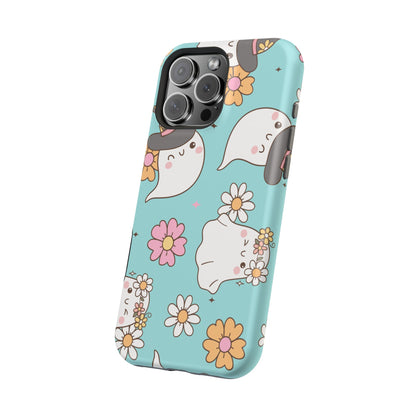 Cute Floral Ghost Magnetic Phone Case