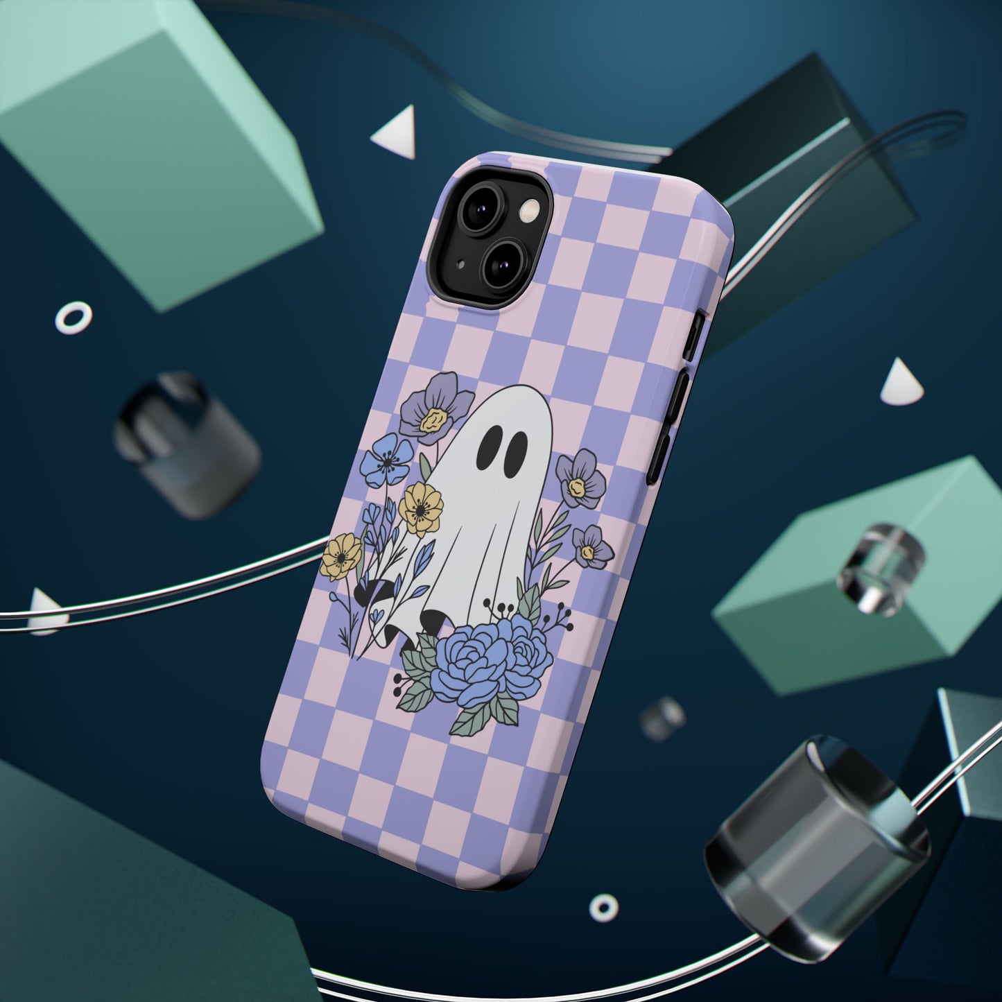 Cute Ghost Floral Phone Case