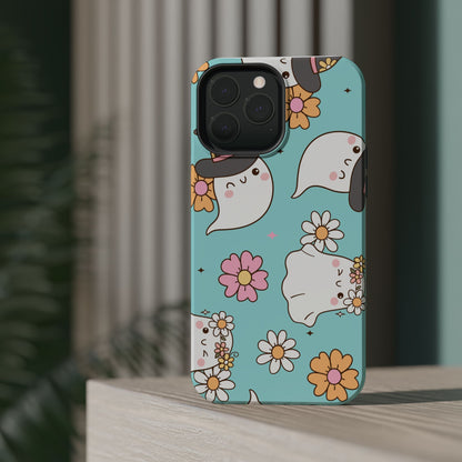 Cute Floral Ghost Magnetic Phone Case