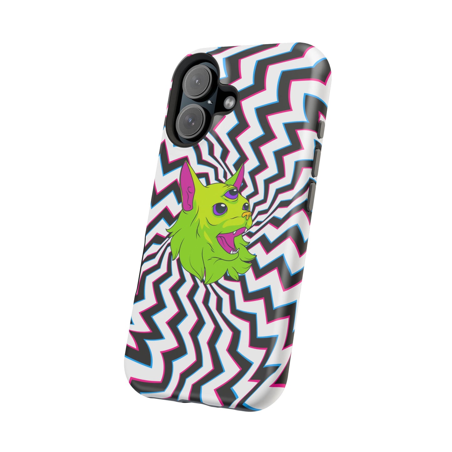 Vibrant Alien Cat Magnetic Phone Cases