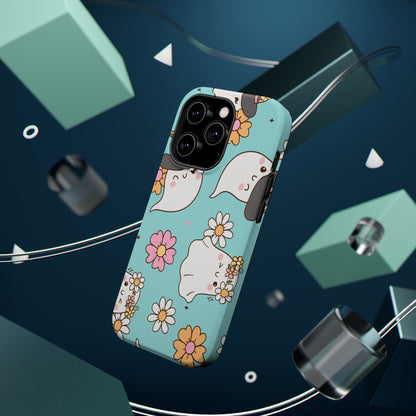 Cute Floral Ghost Magnetic Phone Case