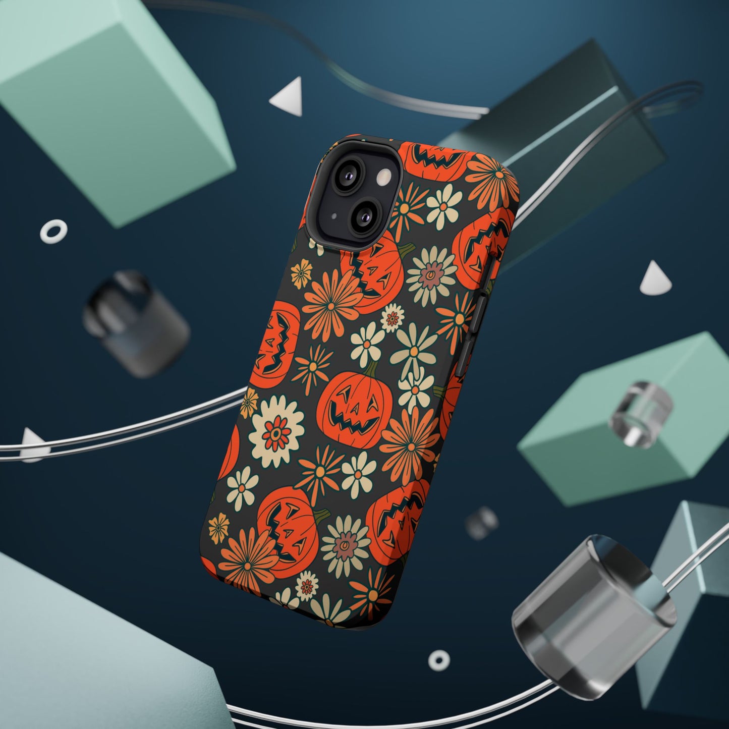 Pumpkin Floral iPhone Case