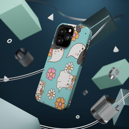 Cute Floral Ghost Magnetic Phone Case