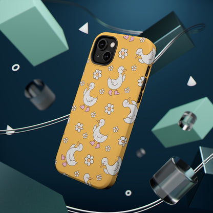 Charming Duck Pattern Magnetic Phone Case