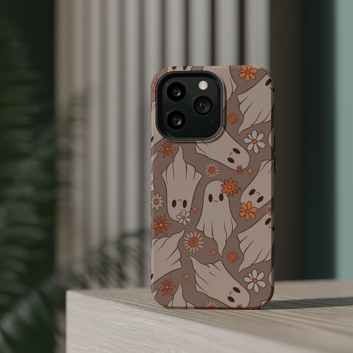 Ghostly Floral Magnetic Phone Cases