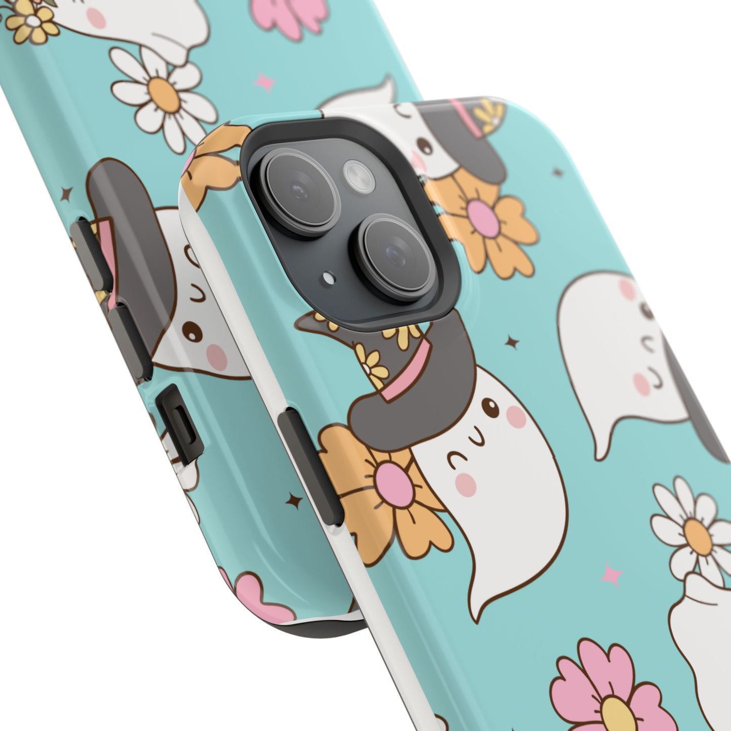 Cute Floral Ghost Magnetic Phone Case