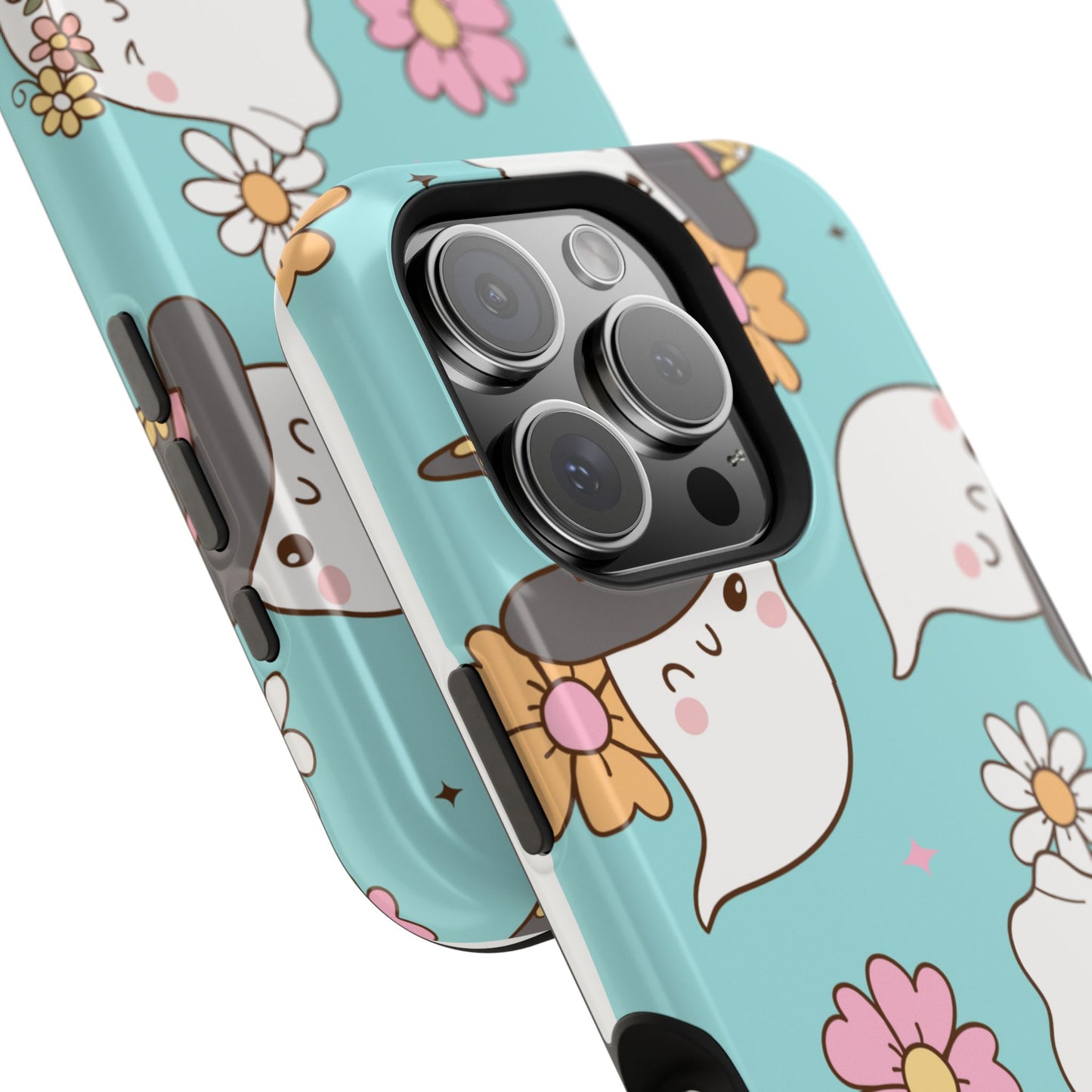 Cute Floral Ghost Magnetic Phone Case