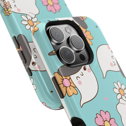 Cute Floral Ghost Magnetic Phone Case