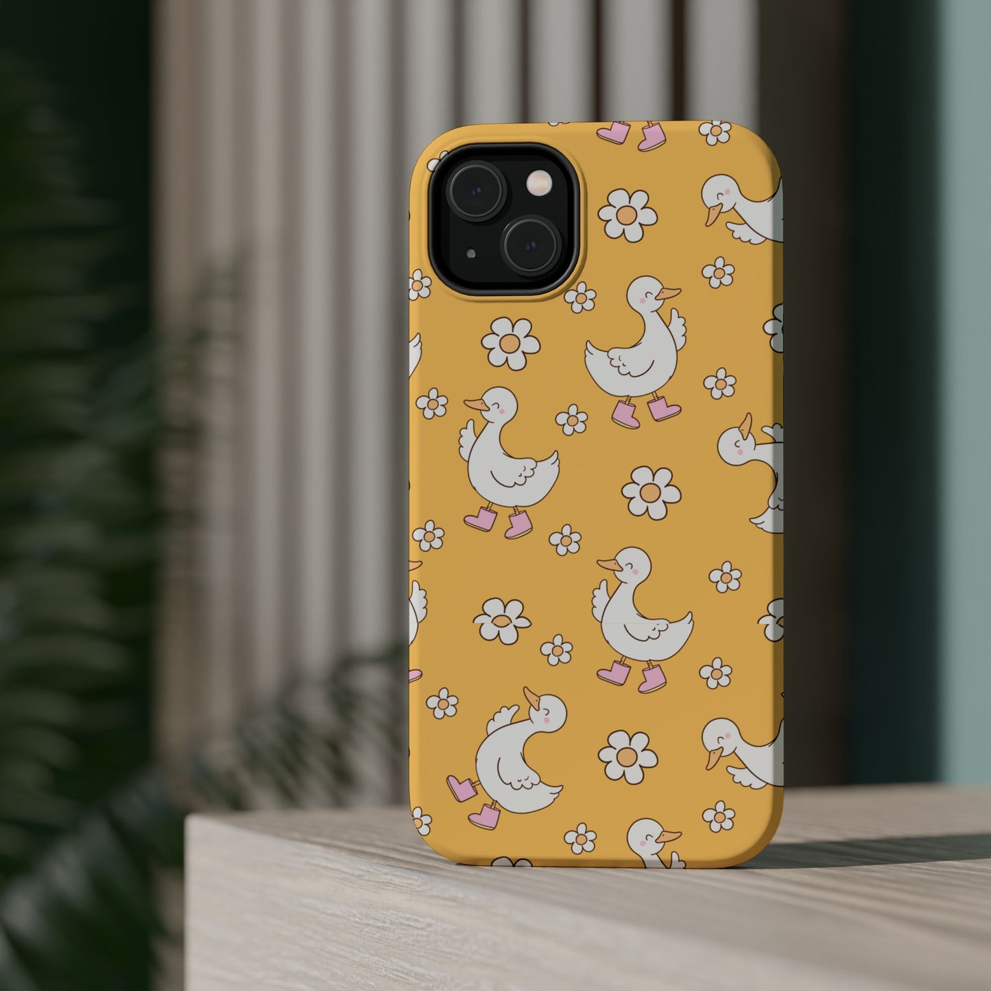 Charming Duck Pattern Magnetic Phone Case