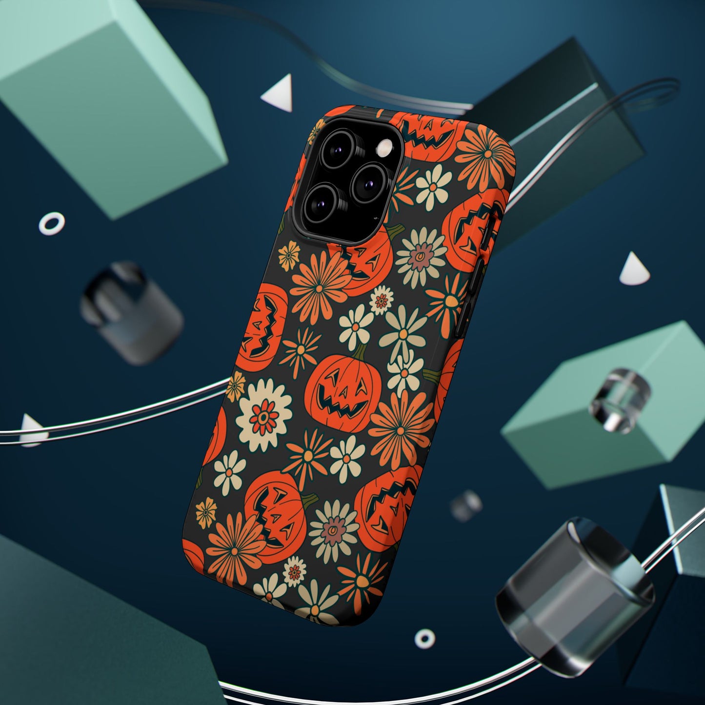 Pumpkin Floral iPhone Case