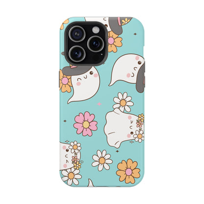 Cute Floral Ghost Magnetic Phone Case