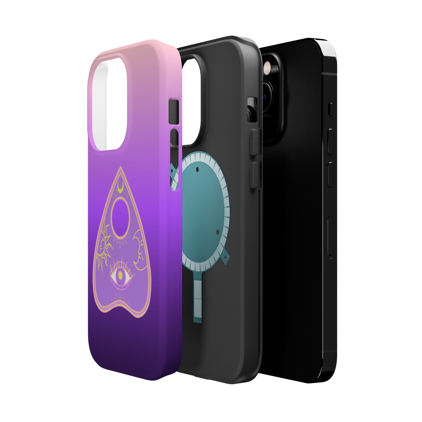 Purple Gradient with Planchette and Celestial Design