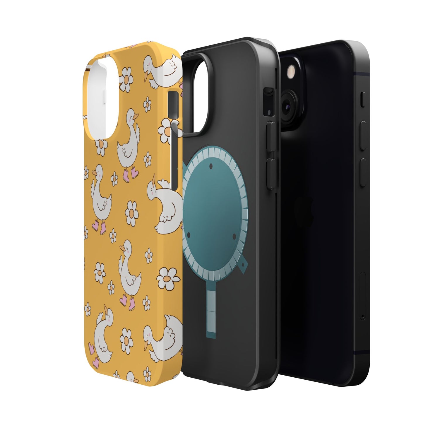 Charming Duck Pattern Magnetic Phone Case
