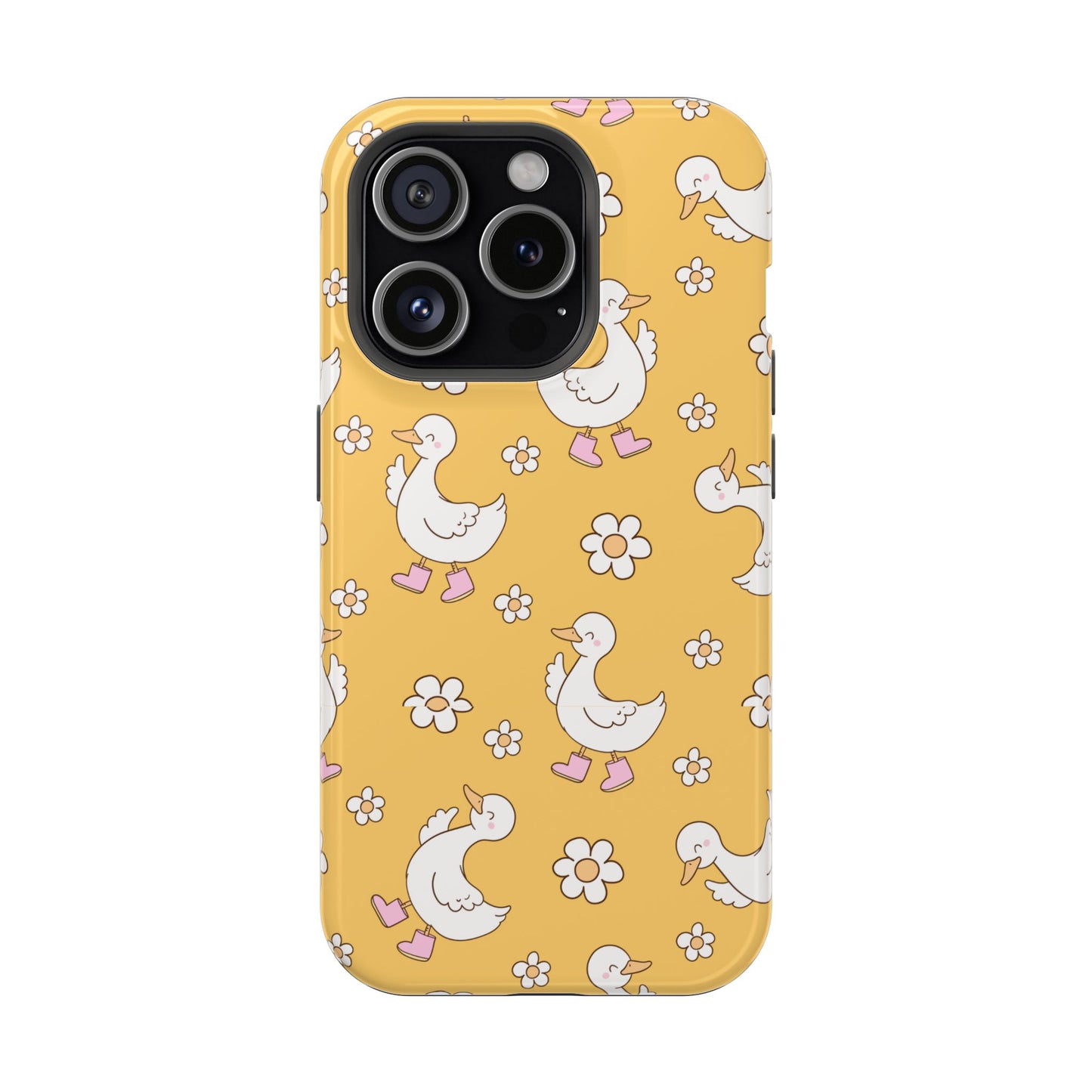 Charming Duck Pattern Magnetic Phone Case