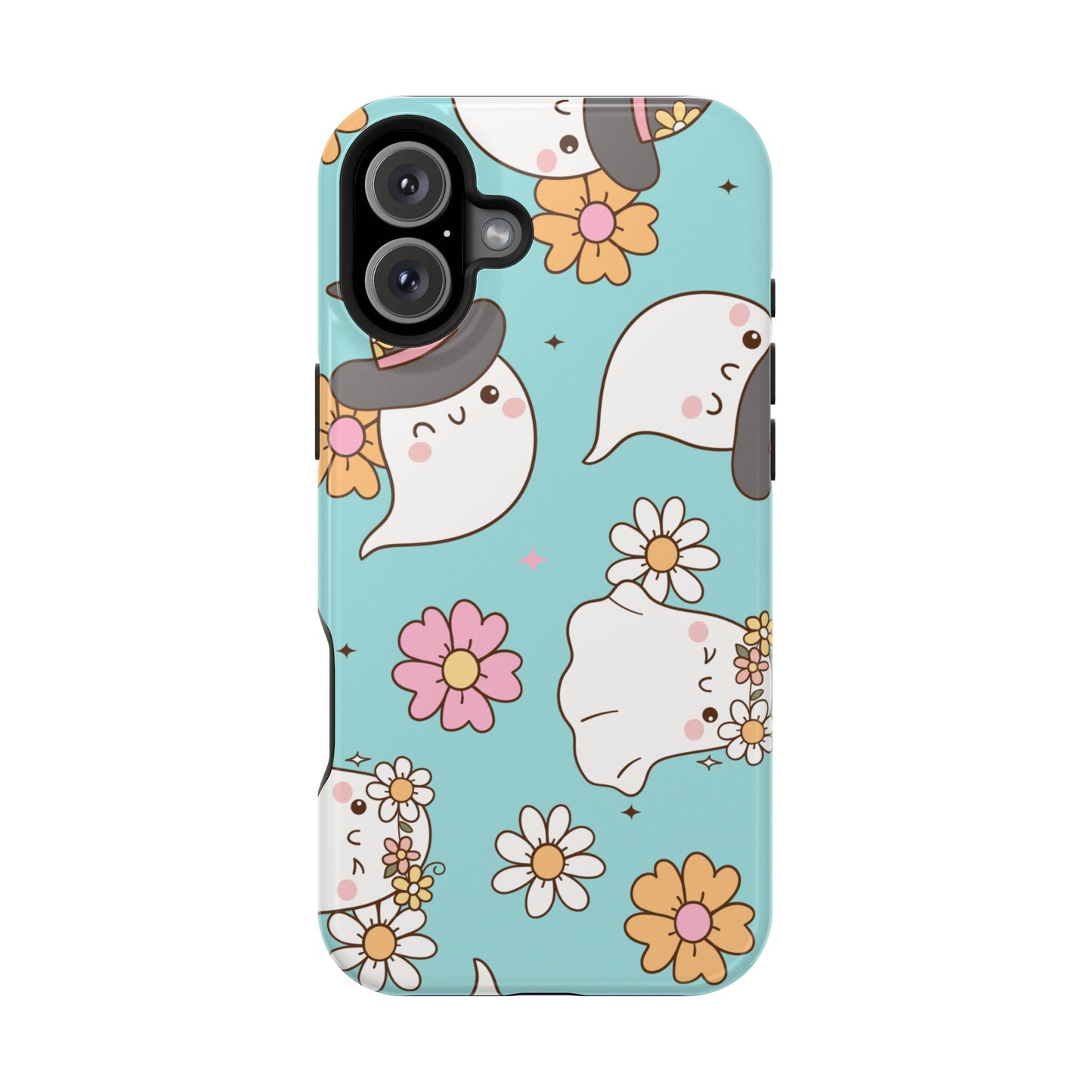 Cute Floral Ghost Magnetic Phone Case