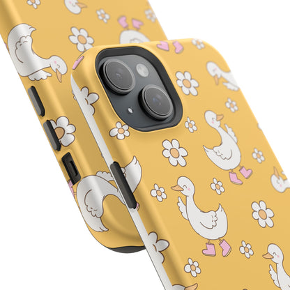 Charming Duck Pattern Magnetic Phone Case
