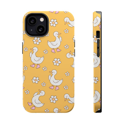 Charming Duck Pattern Magnetic Phone Case