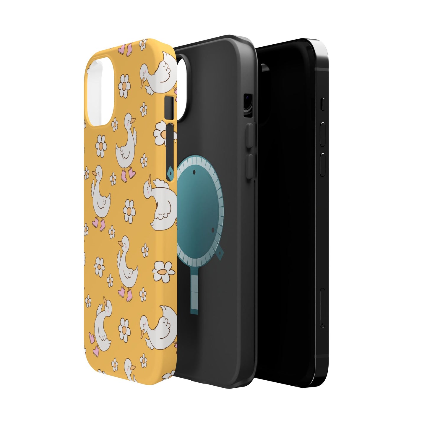 Charming Duck Pattern Magnetic Phone Case