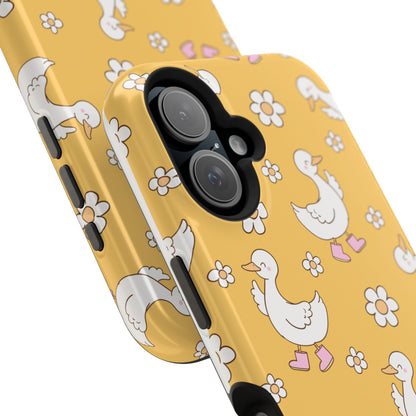 Charming Duck Pattern Magnetic Phone Case