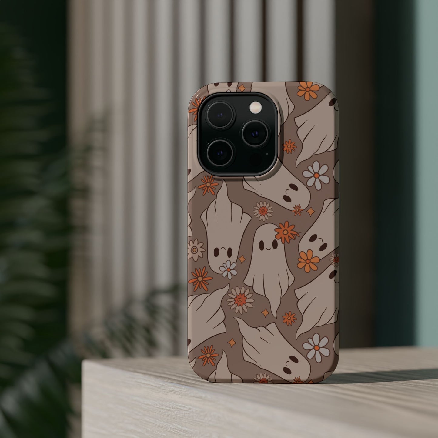 Ghostly Floral Magnetic Phone Cases