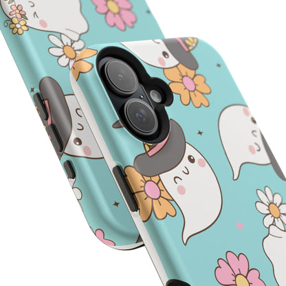 Cute Floral Ghost Magnetic Phone Case