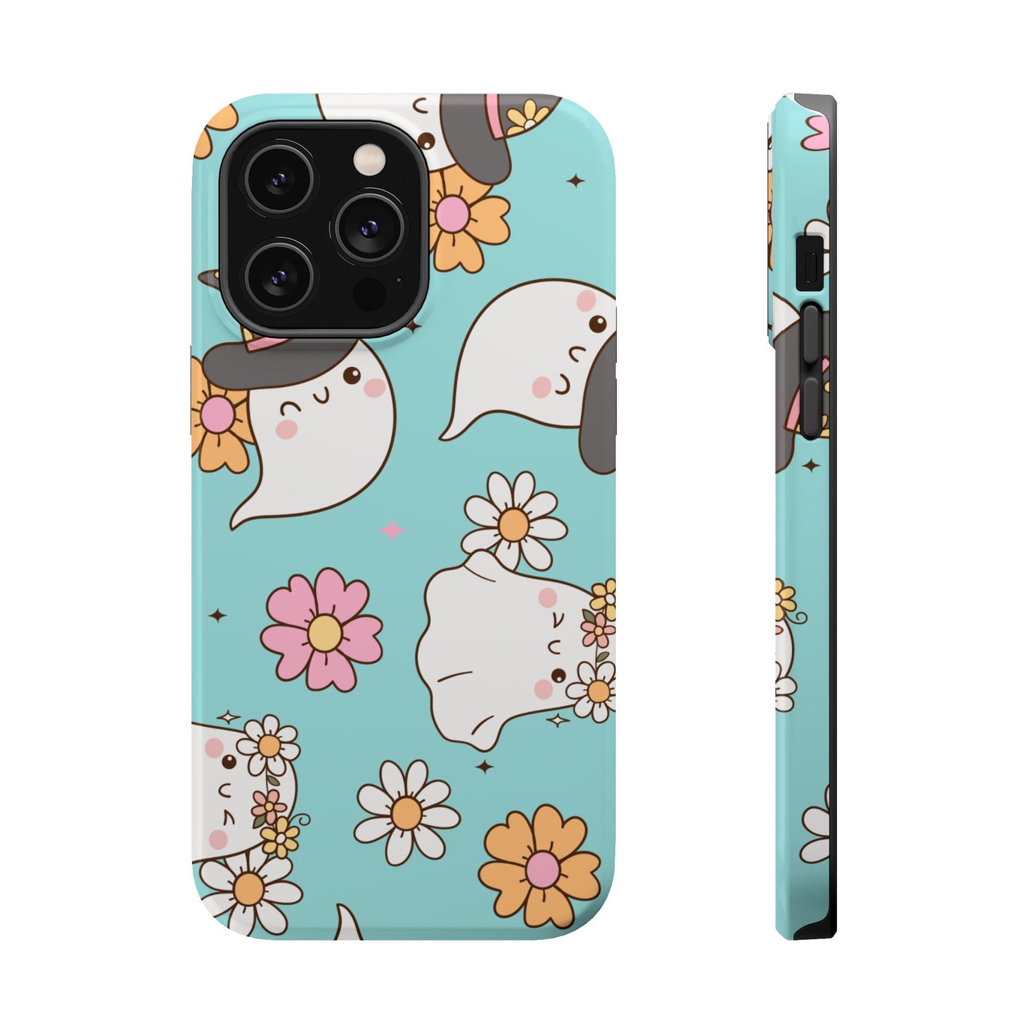 Cute Floral Ghost Magnetic Phone Case