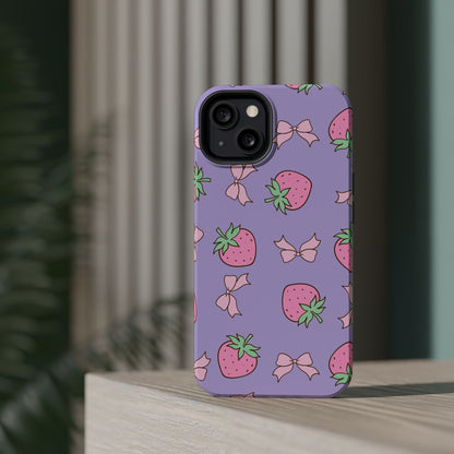 Cute Strawberry Pattern Phone Case