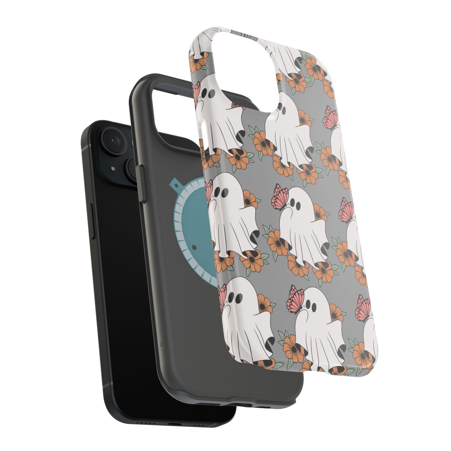 Cute Ghost Floral Phone Case