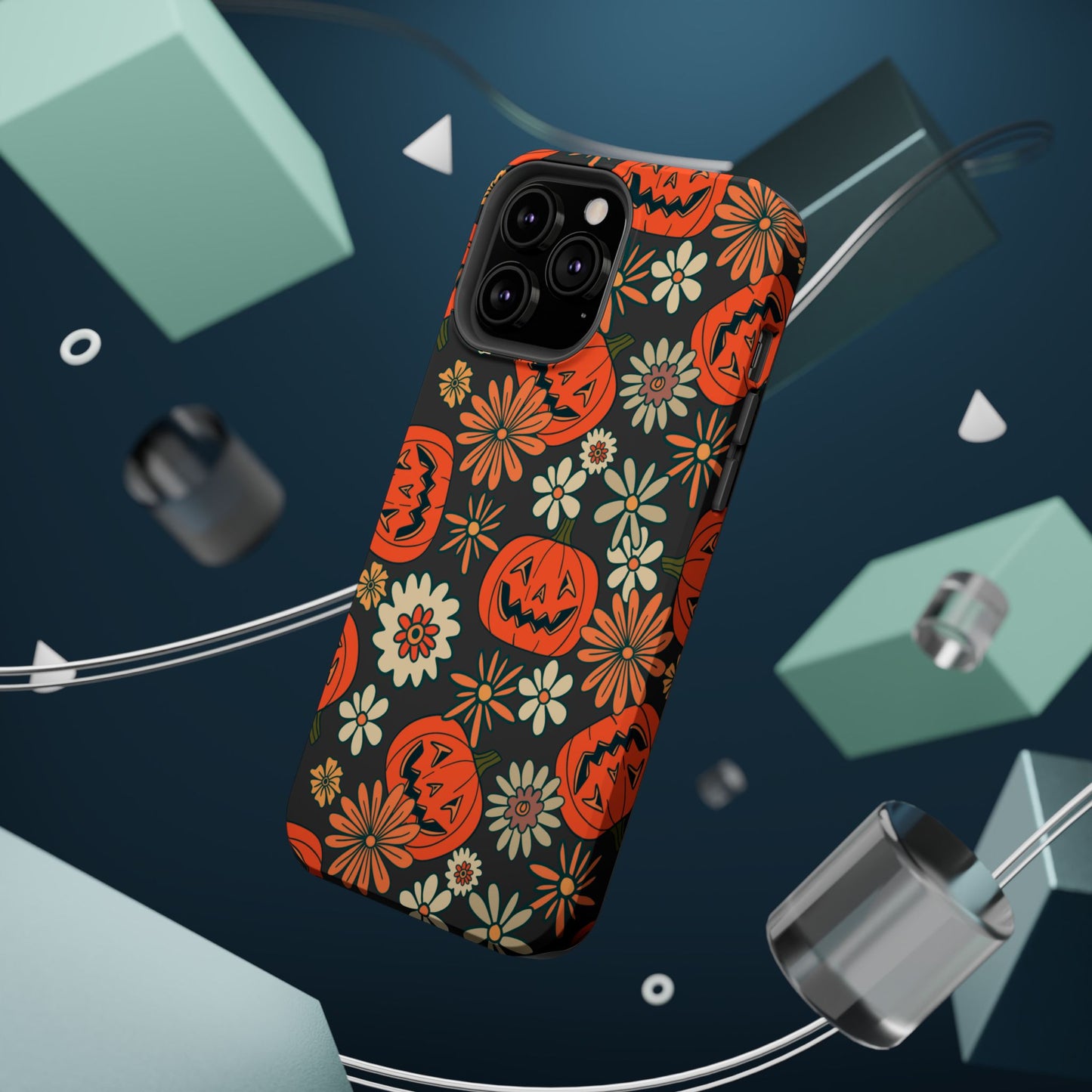 Pumpkin Floral iPhone Case